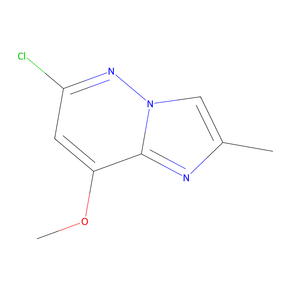 6-Chloro-8-methoxy-2-methylimidazo[1,2-b]pyridazine molecular structure, CAS 2254506-20-0