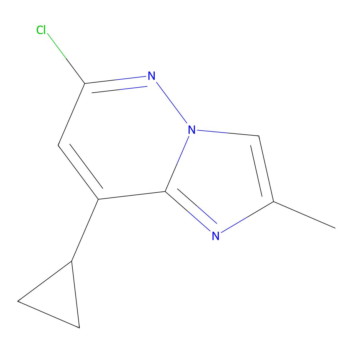 6-Chloro-8-cyclopropyl-2-methyl-imidazo[1,2-B]pyridazine molecular structure, CAS 2254506-73-3