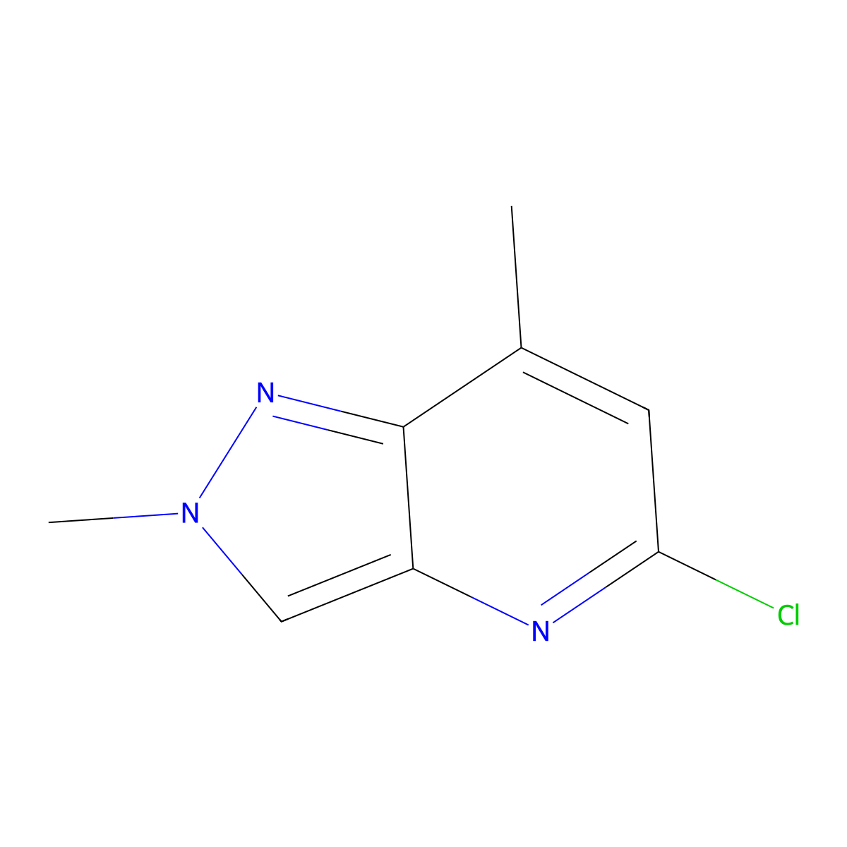 5-Chloro-2,7-dimethyl-2H-pyrazolo[4,3-b]pyridine molecular structure, CAS 2254506-82-4