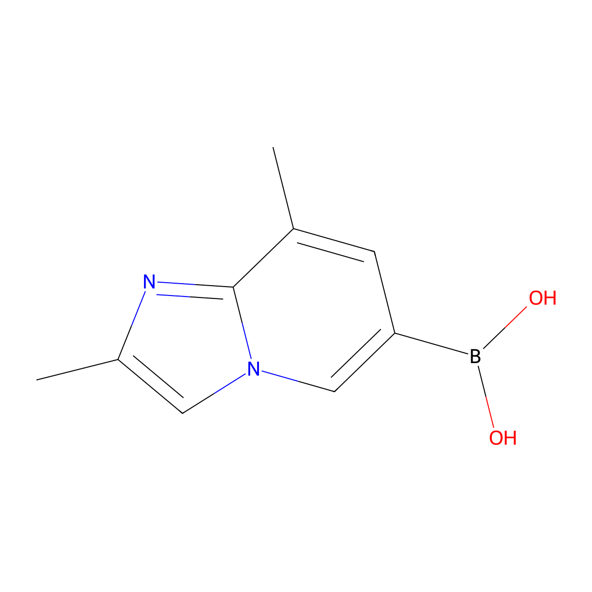 {2,8-Dimethylimidazo[1,2-a]pyridin-6-yl}boronic acid molecular structure, CAS 2254507-39-4