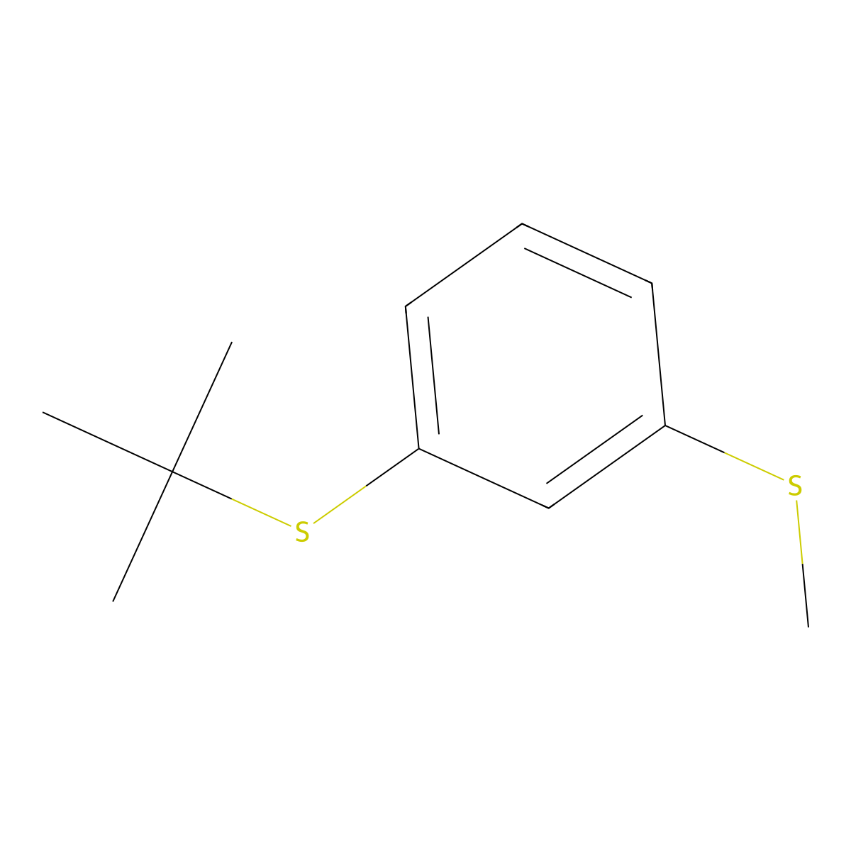 tert-Butyl(3-(methylthio)phenyl)sulfide molecular structure, CAS 2254576-91-3