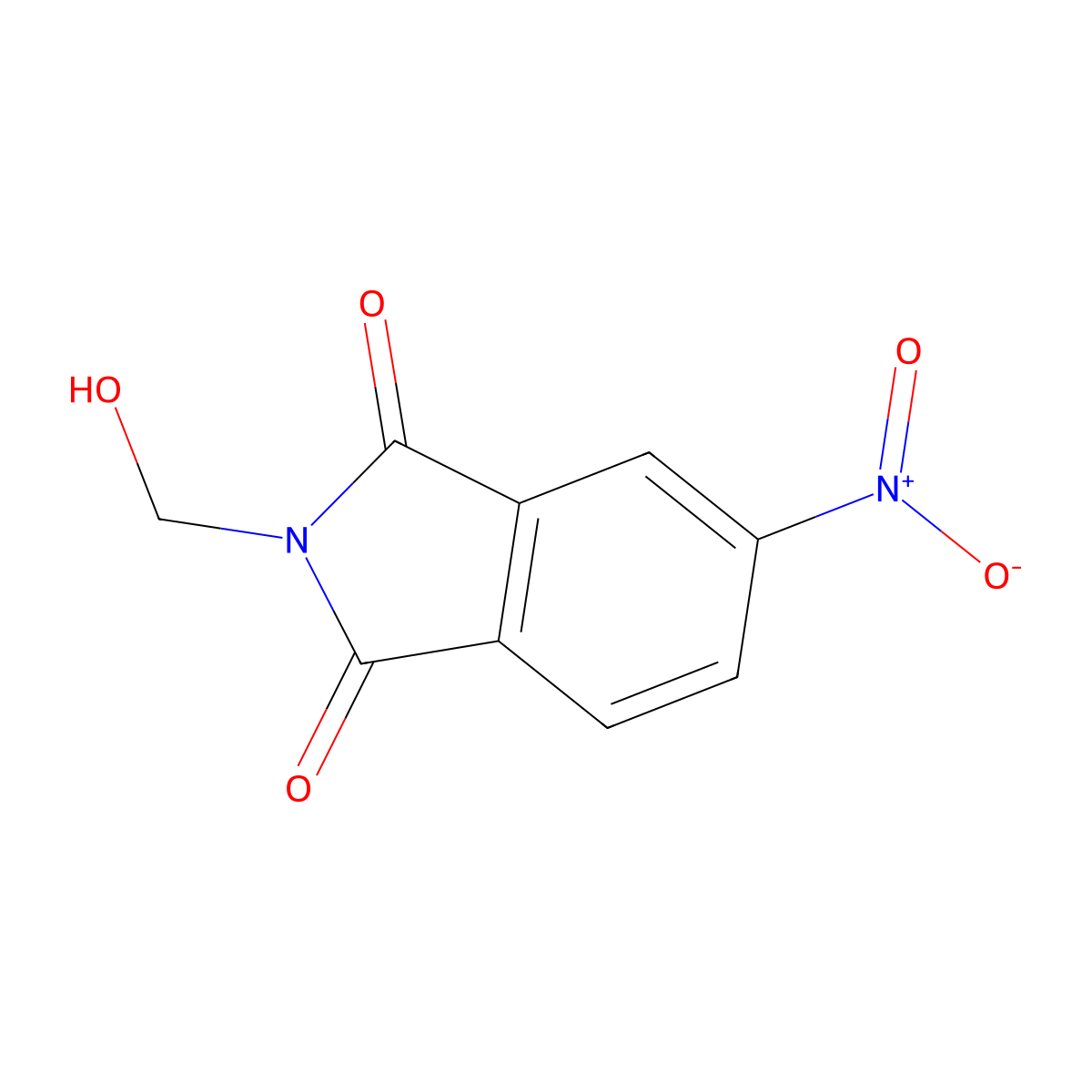 N-(Hydroxymethyl)-4-nitrophthalimide molecular structure, CAS 22546-83-4
