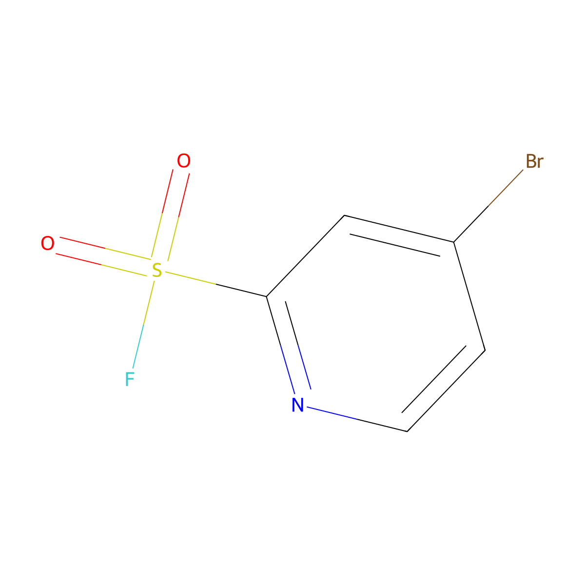 4-Bromopyridine-2-sulfonyl fluoride molecular structure, CAS 2254605-24-6