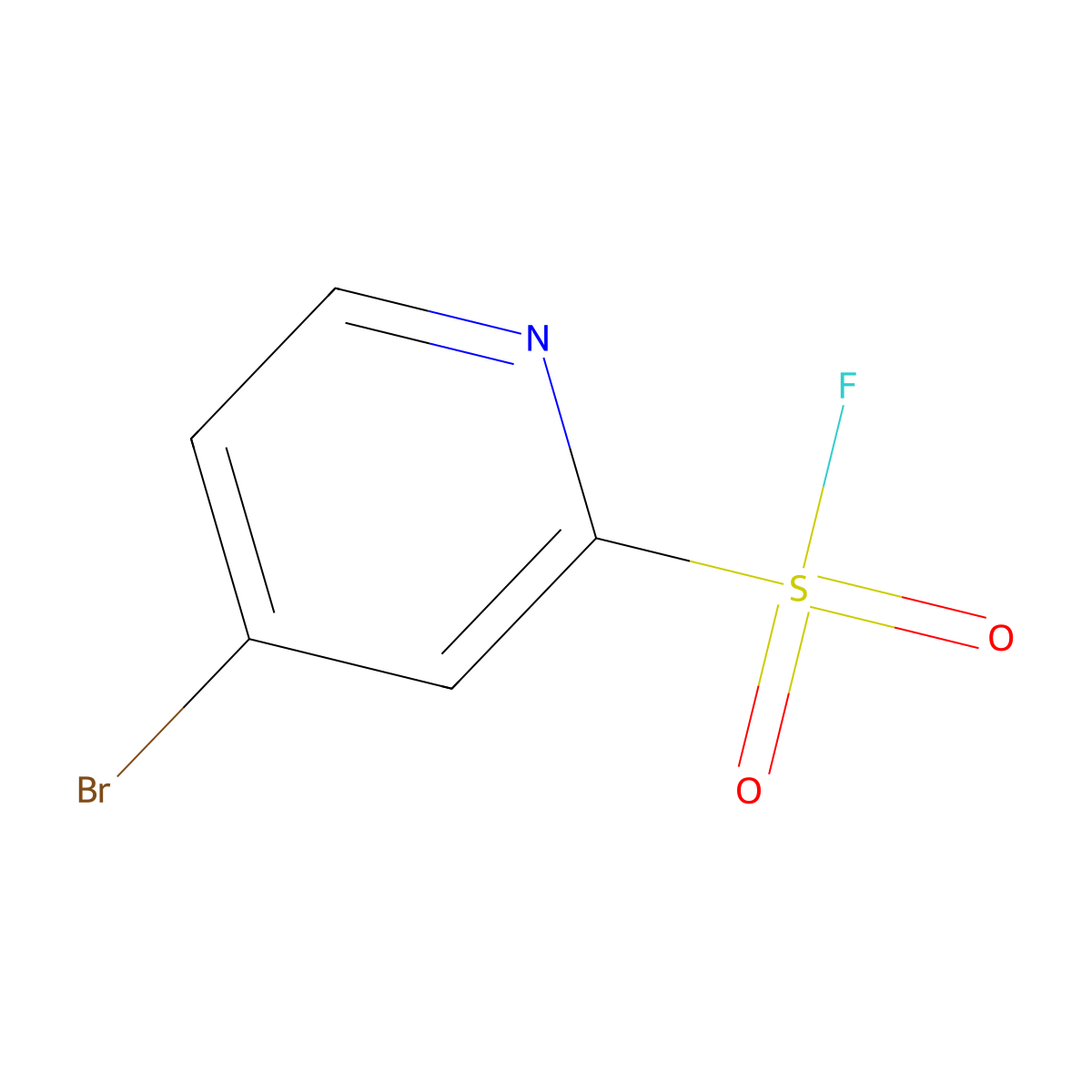 4-Bromopyridine-2-sulfonyl fluoride molecular structure, CAS 2254605-24-6