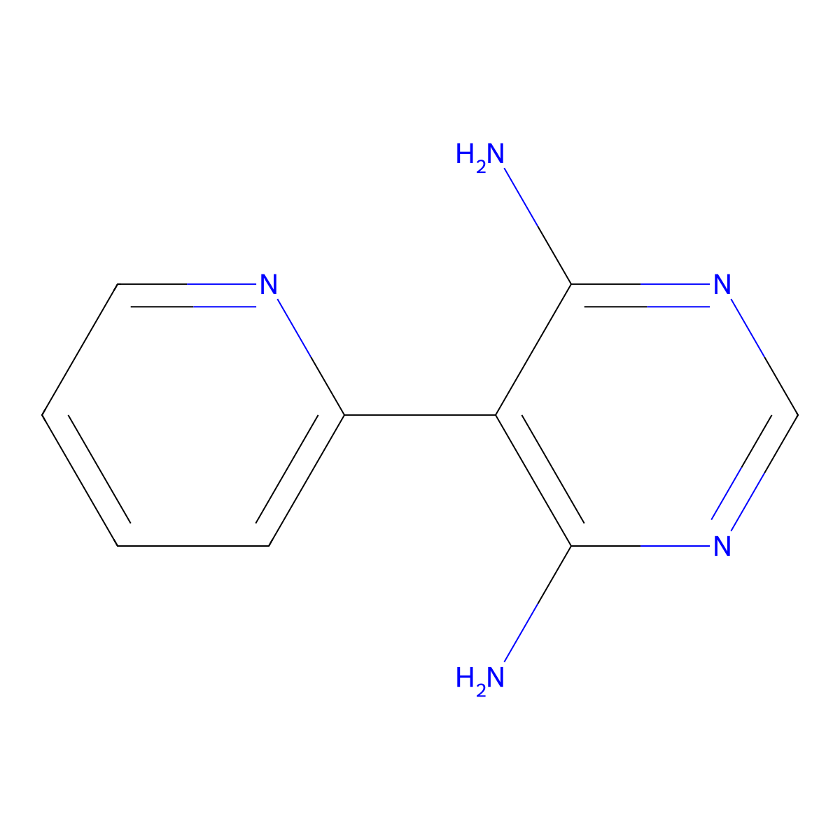 5-(2-Pyridinyl)-4,6-pyrimidinediamine molecular structure, CAS 2254815-76-2