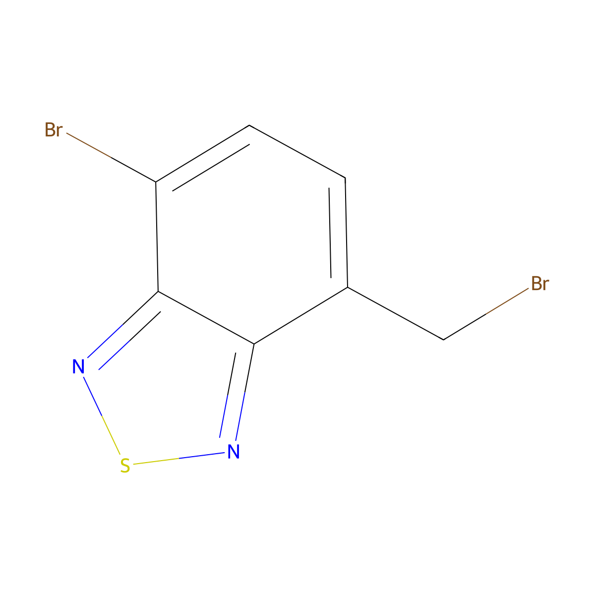 4-Bromo-7-bromomethyl-benzo[1,2,5]thiadiazole molecular structure, CAS 2255-78-9