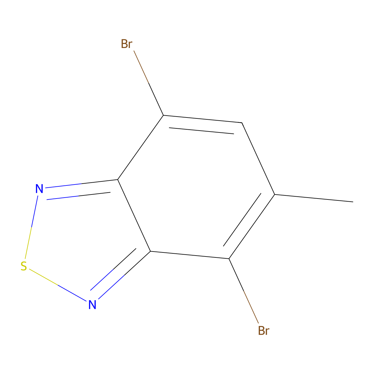 4,7-Dibromo-5-methyl-2,1,3-benzothiadiazole molecular structure, CAS 2255-79-0