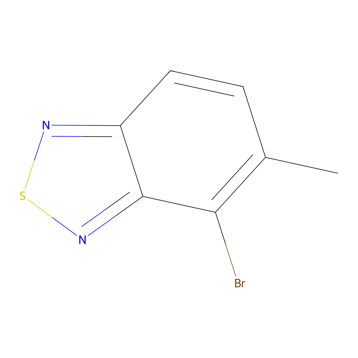 4-Bromo-5-methyl-2,1,3-benzothiadiazole molecular structure, CAS 2255-81-4