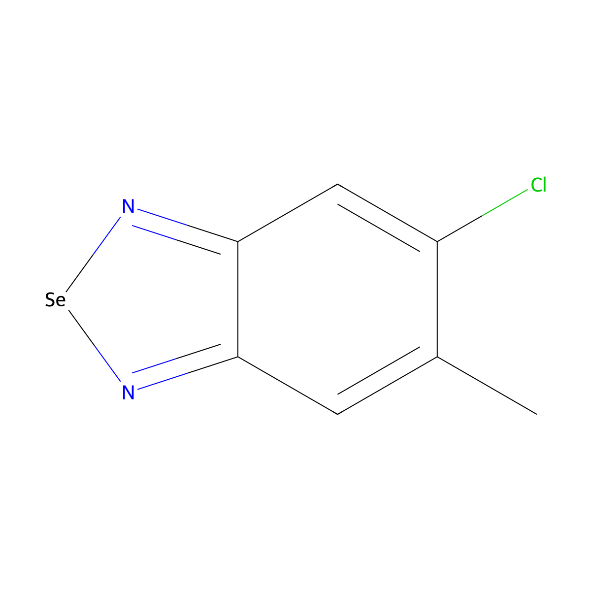 5-Chloro-6-methyl-2,1,3-benzoselenadiazole molecular structure, CAS 2255-94-9