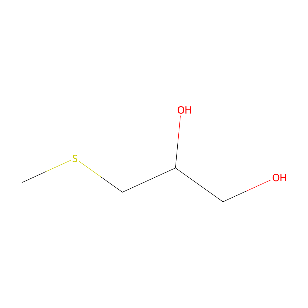 3-(Methylthio)-1,2-propanediol molecular structure, CAS 22551-26-4