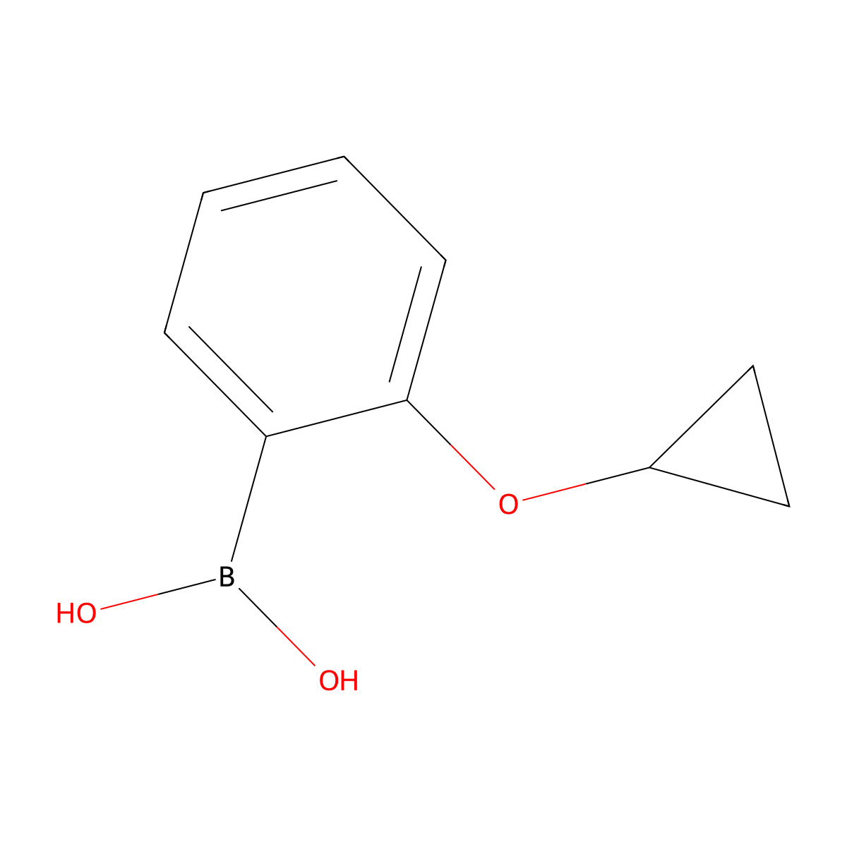 (2-Cyclopropoxyphenyl)boronic acid molecular structure, CAS 225517-86-2
