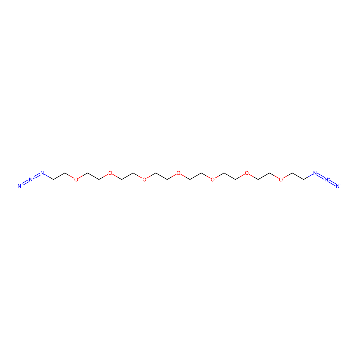 Azido-PEG7-azide molecular structure, CAS 225523-86-4