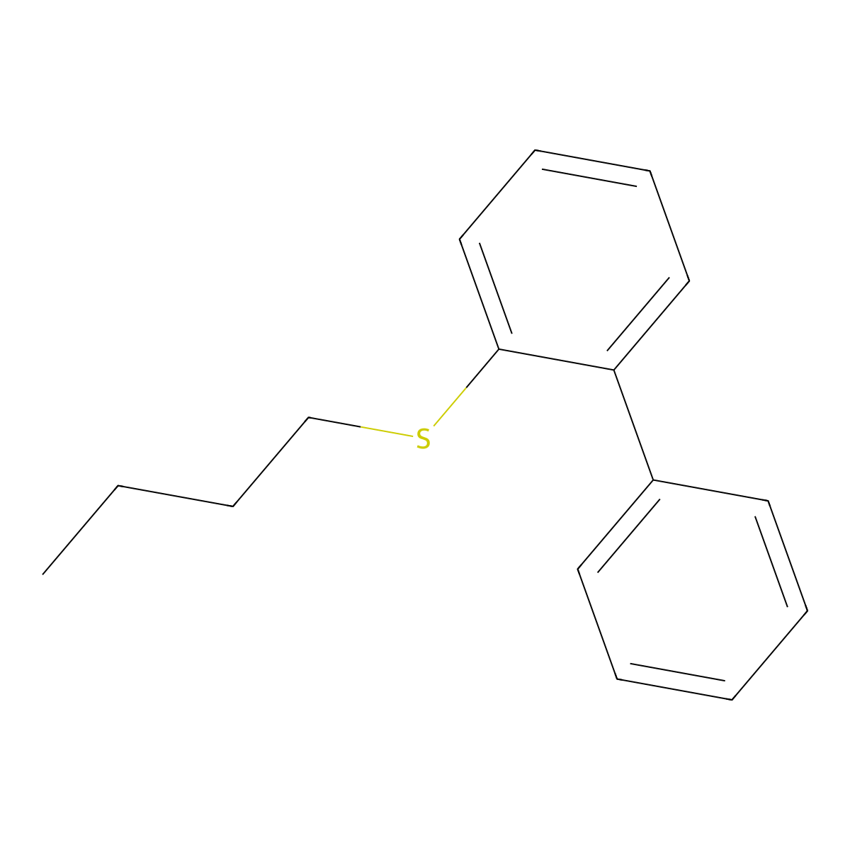 [1,1'-Biphenyl]-2-yl(butyl)sulfane molecular structure, CAS 2255343-24-7