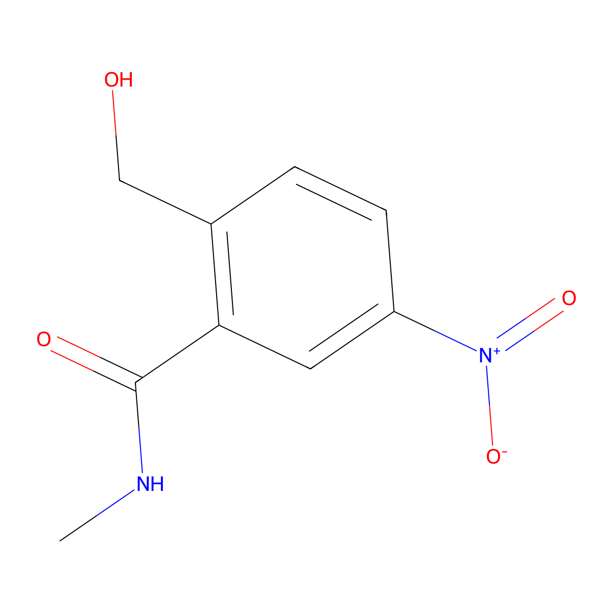2-(Hydroxymethyl)-N-methyl-5-nitrobenzamide molecular structure, CAS 2255365-38-7