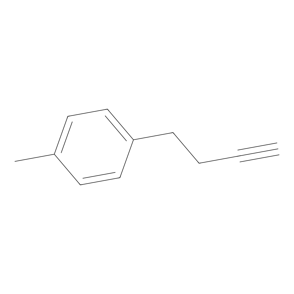 1-(But-3-yn-1-yl)-4-methylbenzene molecular structure, CAS 22557-04-6