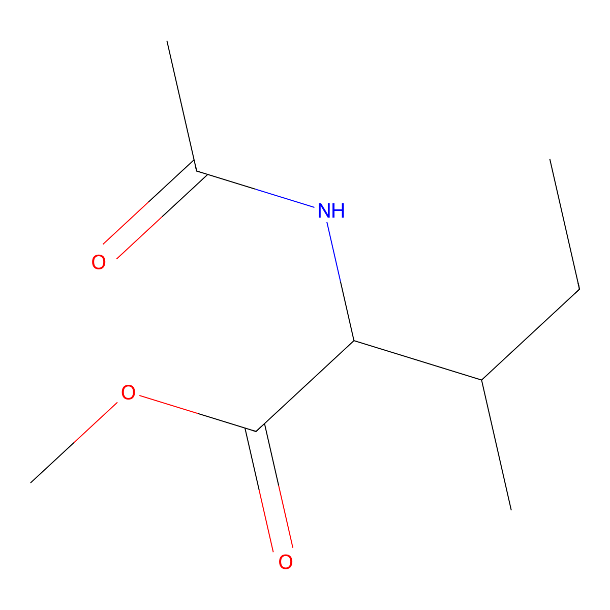 AC-Ile-ome molecular structure, CAS 2256-76-0