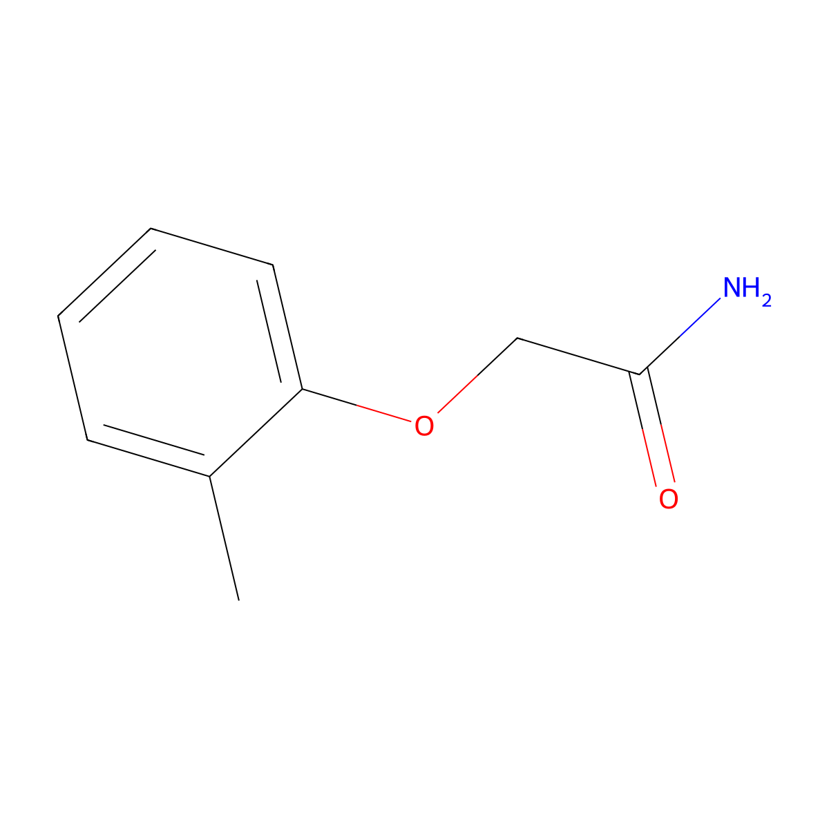 2-(2-Methylphenoxy)acetamide molecular structure, CAS 22560-43-6