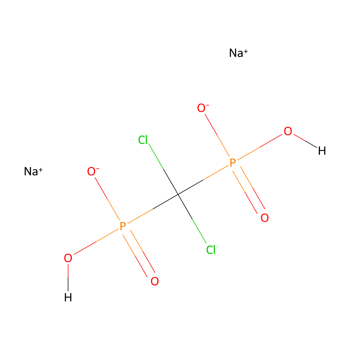 Clodronate Sodium molecular structure, CAS 22560-50-5