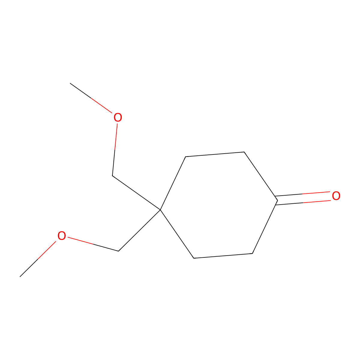 4,4-Bis(methoxymethyl)cyclohexanone molecular structure, CAS 2256033-34-6