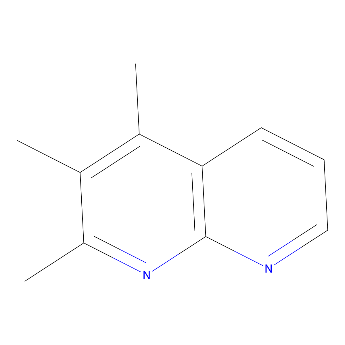 2,3,4-Trimethyl-1,8-naphthyridine molecular structure, CAS 2256059-99-9