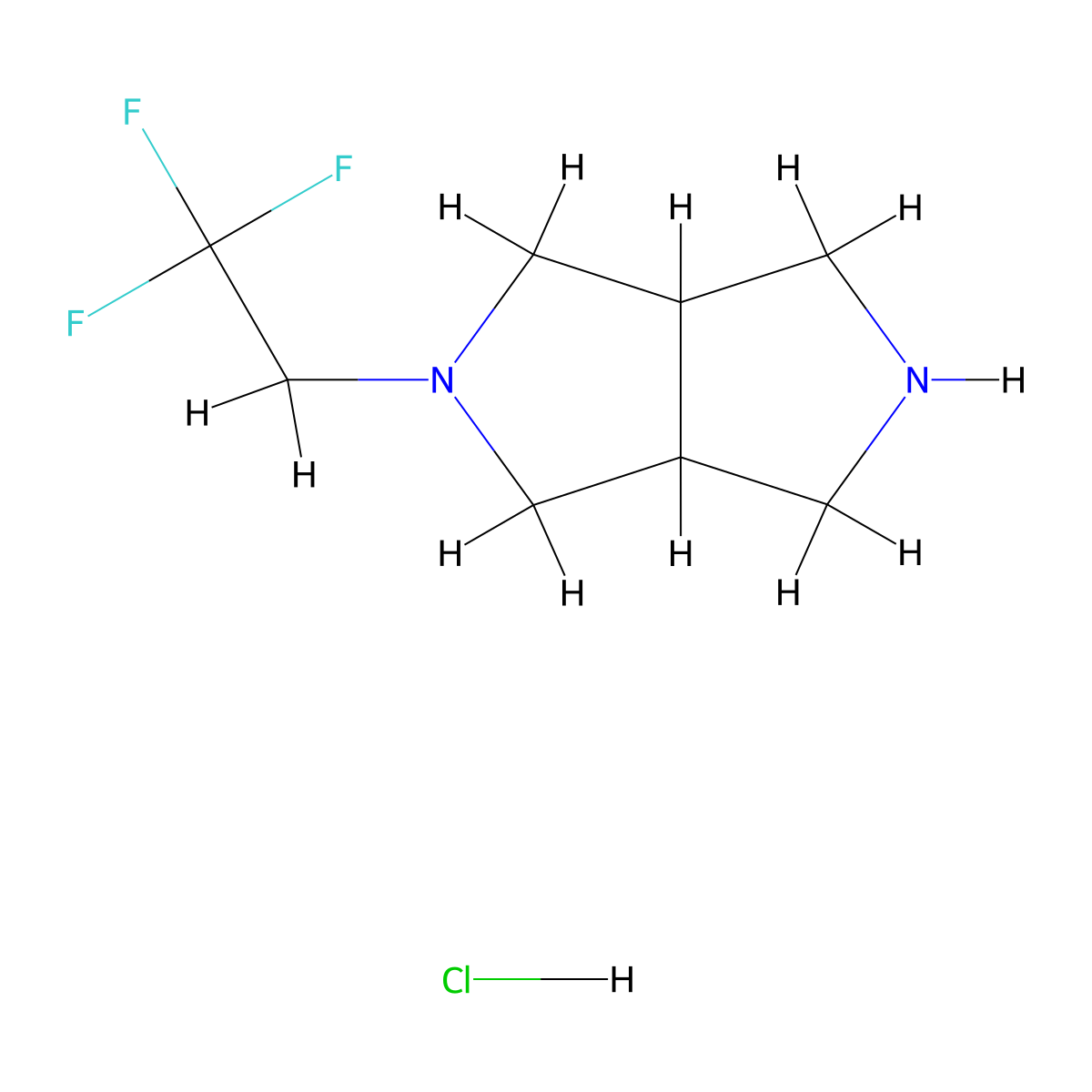 2-(2,2,2-Trifluoroethyl)-octahydropyrrolo[3,4-c]pyrrole hydrochloride molecular structure, CAS 2256060-27-0
