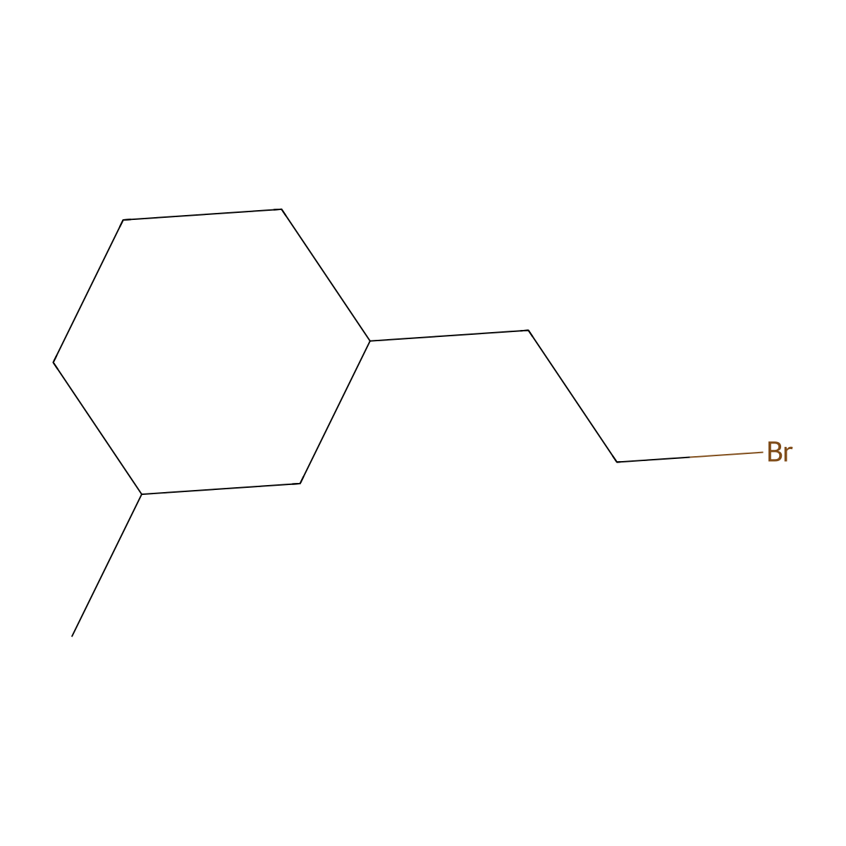 1-(2-Bromoethyl)-3-methylcyclohexane molecular structure, CAS 22565-20-4