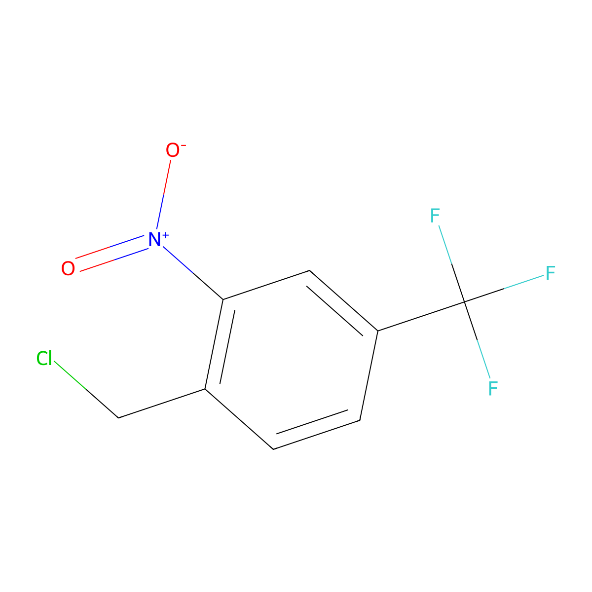 2-Nitro-4-(trifluoromethyl)benzyl chloride molecular structure, CAS 225656-59-7