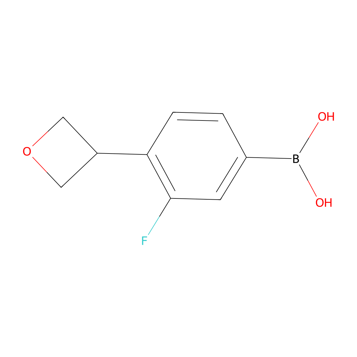 (3-Fluoro-4-(oxetan-3-yl)phenyl)boronic acid molecular structure, CAS 2256708-82-2