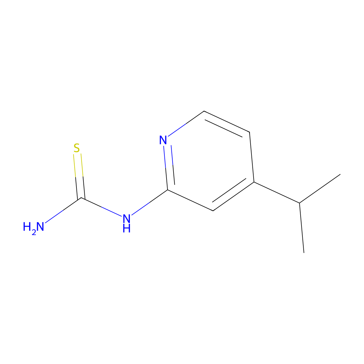 1-(4-Isopropylpyridin-2-yl)thiourea molecular structure, CAS 2256709-19-8