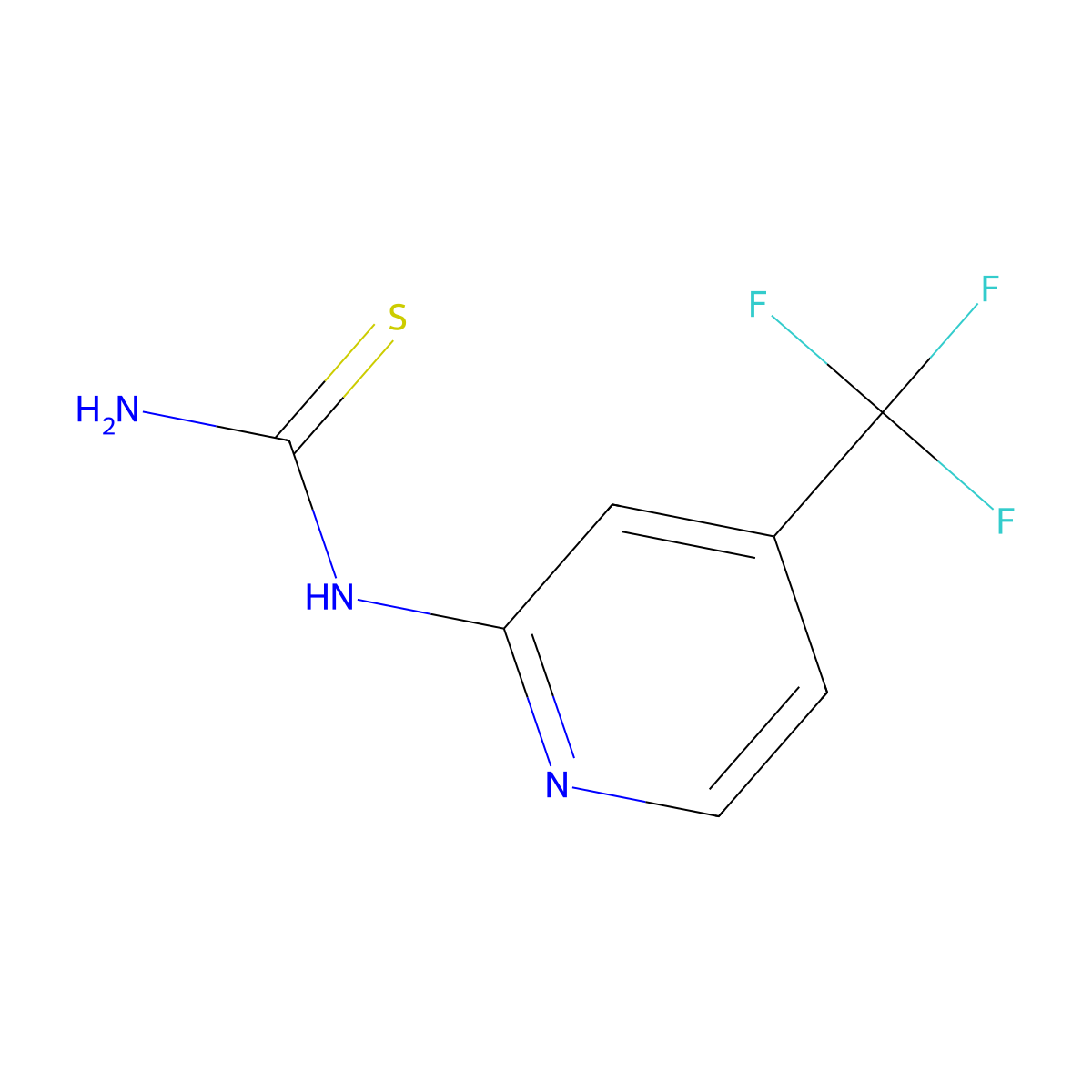 1-(4-(Trifluoromethyl)pyridin-2-yl)thiourea molecular structure, CAS 2256709-22-3