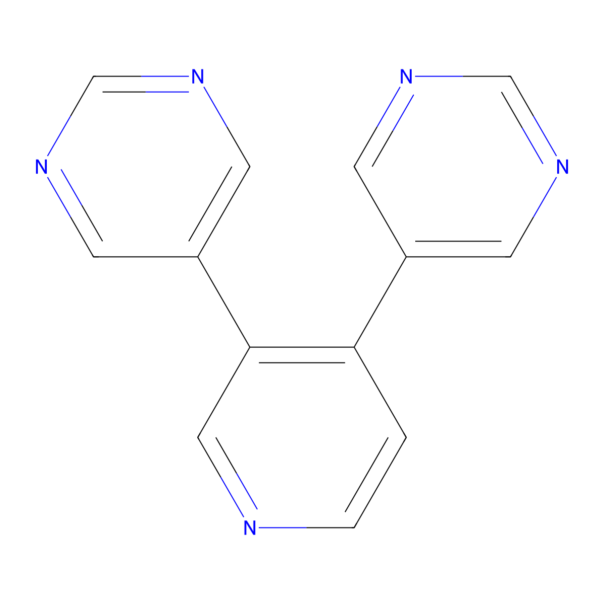 5,5'-(Pyridine-3,4-diyl)dipyrimidine molecular structure, CAS 2256748-64-6