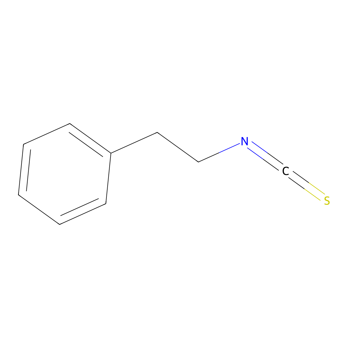 Phenethyl Isothiocyanate molecular structure, CAS 2257-09-2