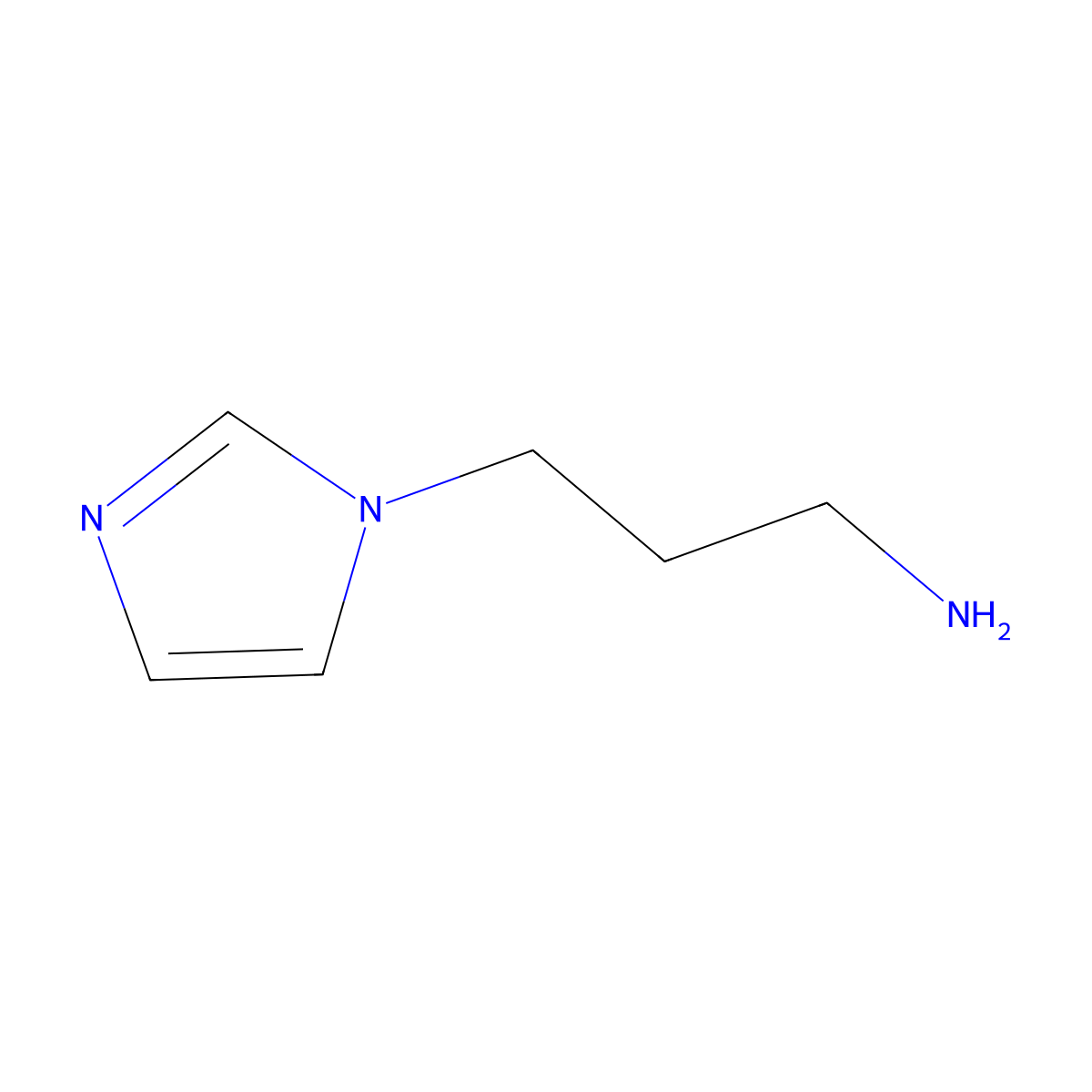 1H-Imidazole-1-propanamine molecular structure, CAS 2257-30-9