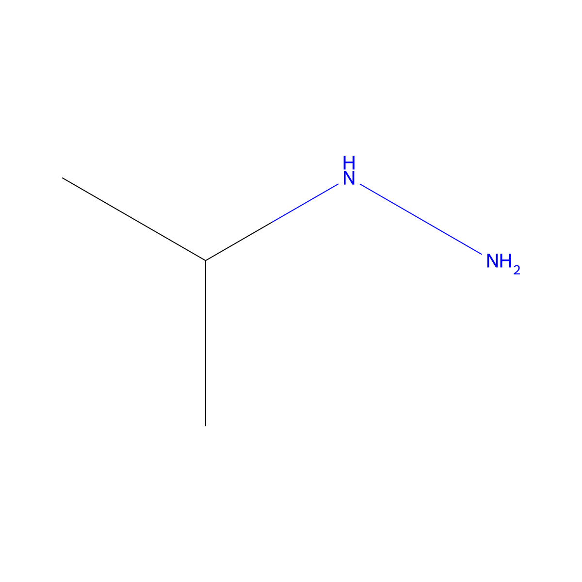 1-Isopropylhydrazine molecular structure, CAS 2257-52-5