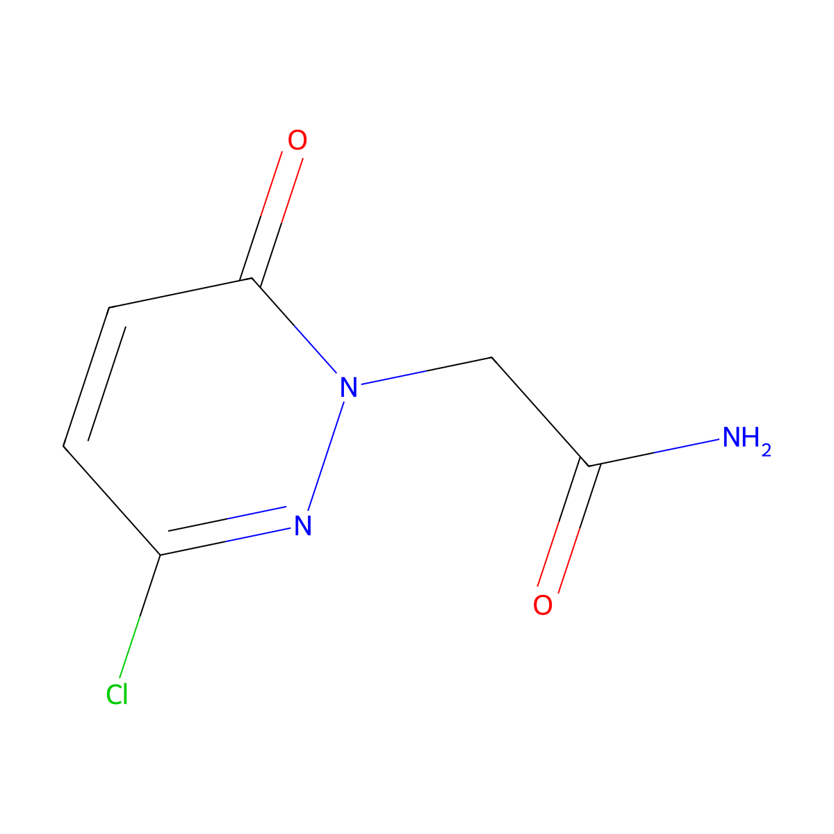2-(3-chloro-6-oxopyridazin-1(6H)-yl)acetamide molecular structure, CAS 2257-54-7