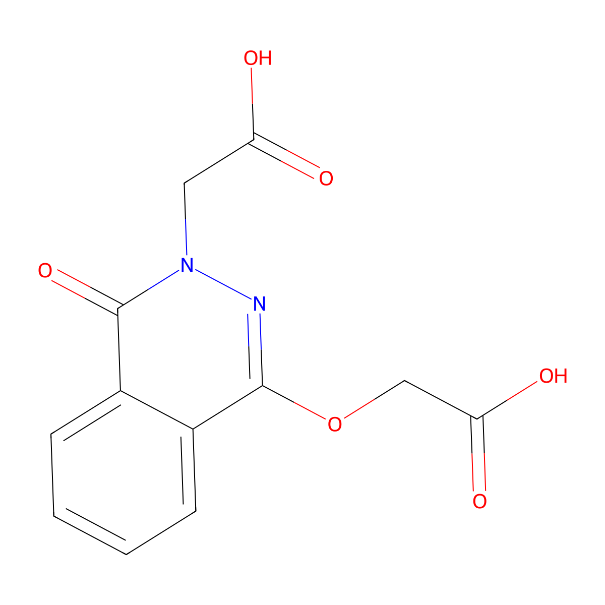 [4-(carboxymethoxy)-1-oxophthalazin-2(1H)-yl]acetic acid molecular structure, CAS 2257-68-3