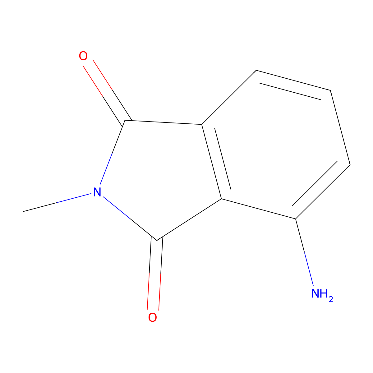 4-amino-2-methyl-2,3-dihydro-1H-isoindole-1,3-dione molecular structure, CAS 2257-85-4
