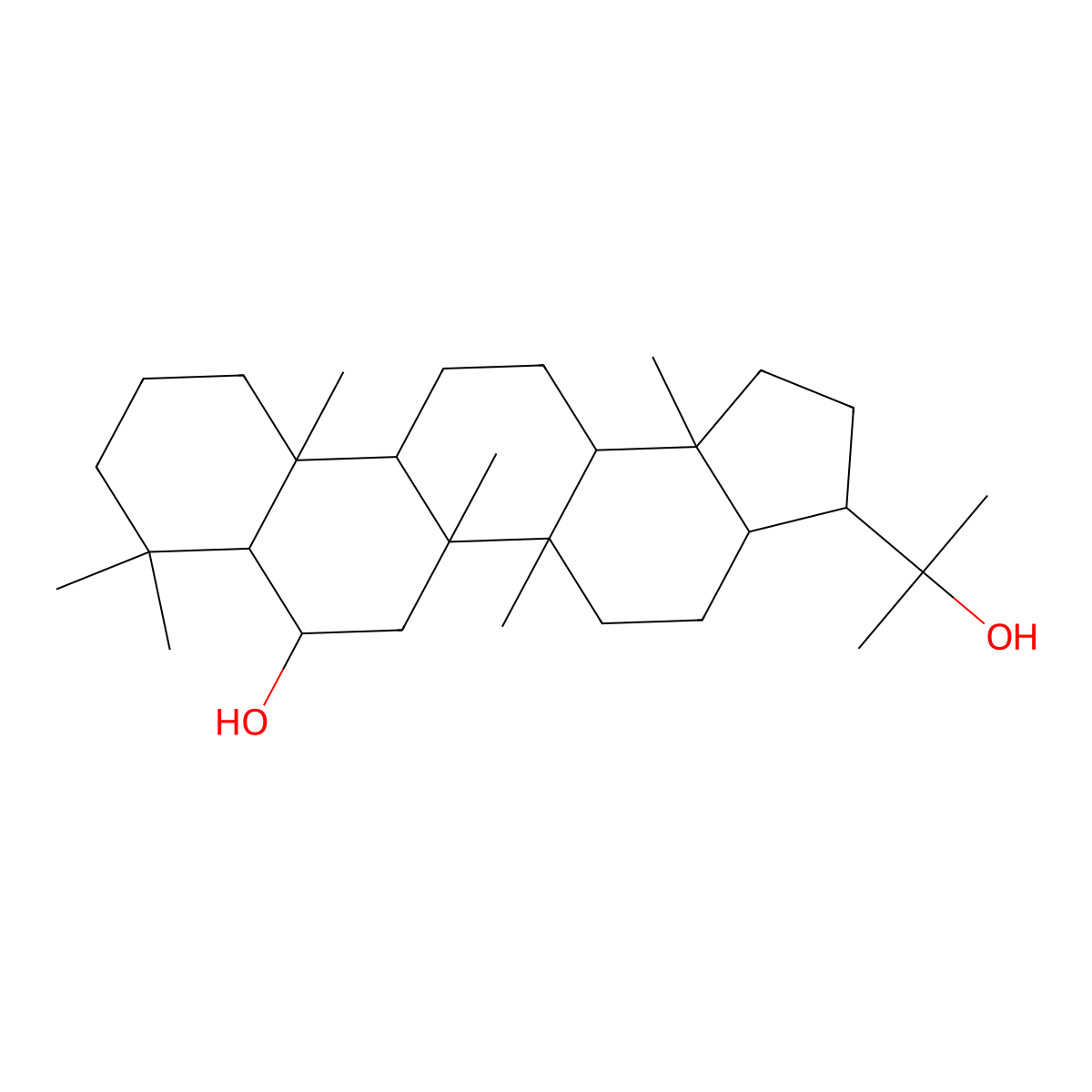 Zeorin molecular structure, CAS 22570-53-2