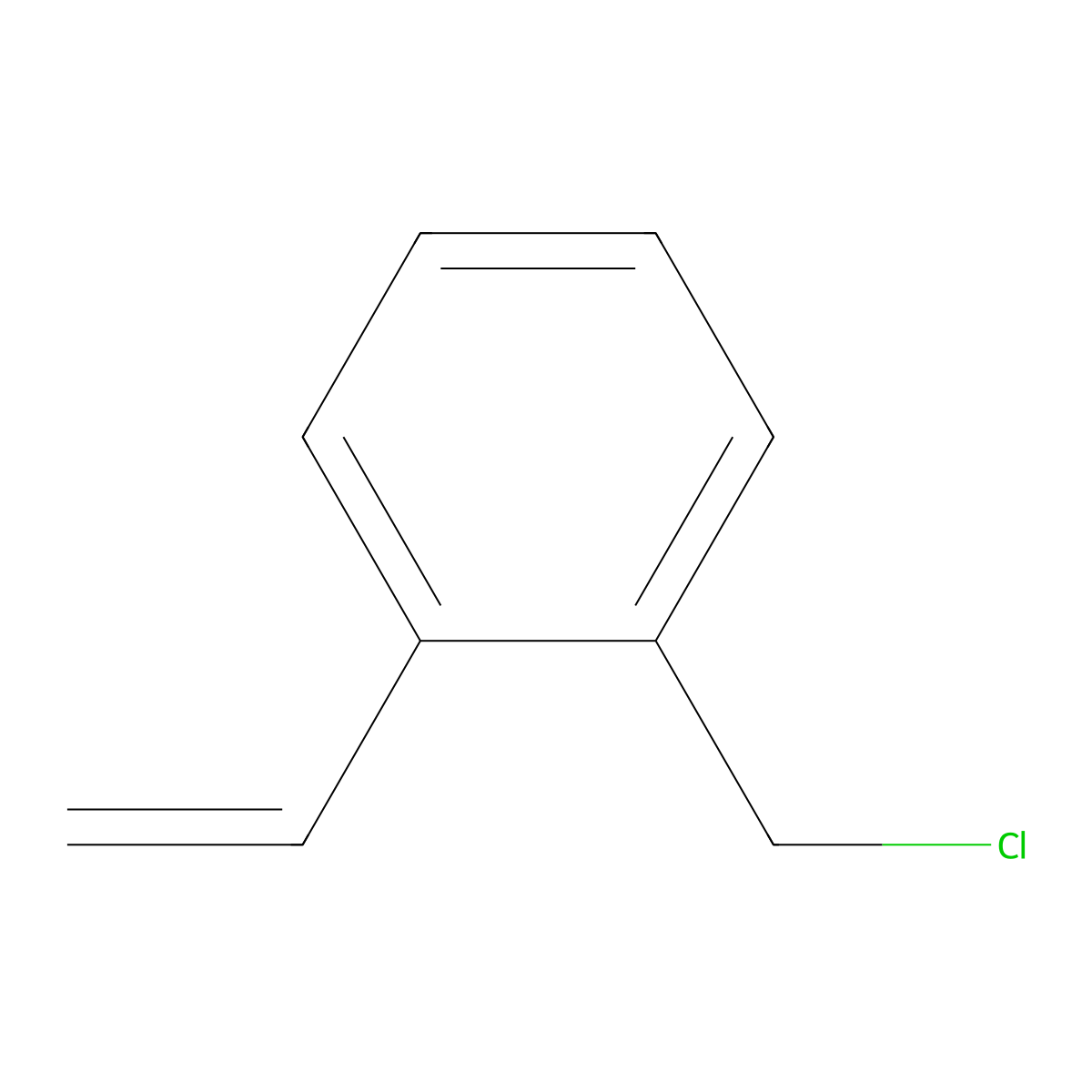 1-(Chloromethyl)-2-ethenylbenzene molecular structure, CAS 22570-84-9
