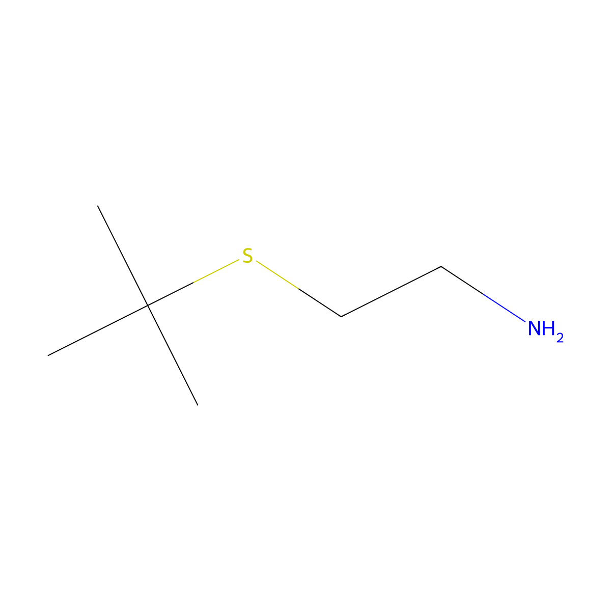 2-(tert-Butylthio)ethanamine molecular structure, CAS 22572-38-9