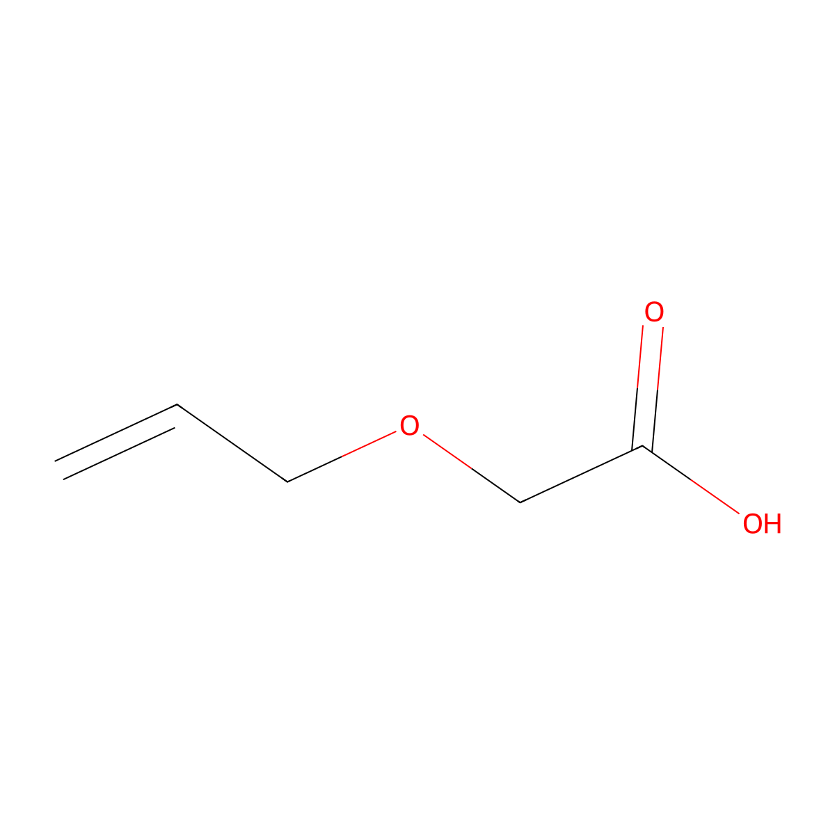 2-(Prop-2-en-1-yloxy)acetic acid molecular structure, CAS 22577-14-6