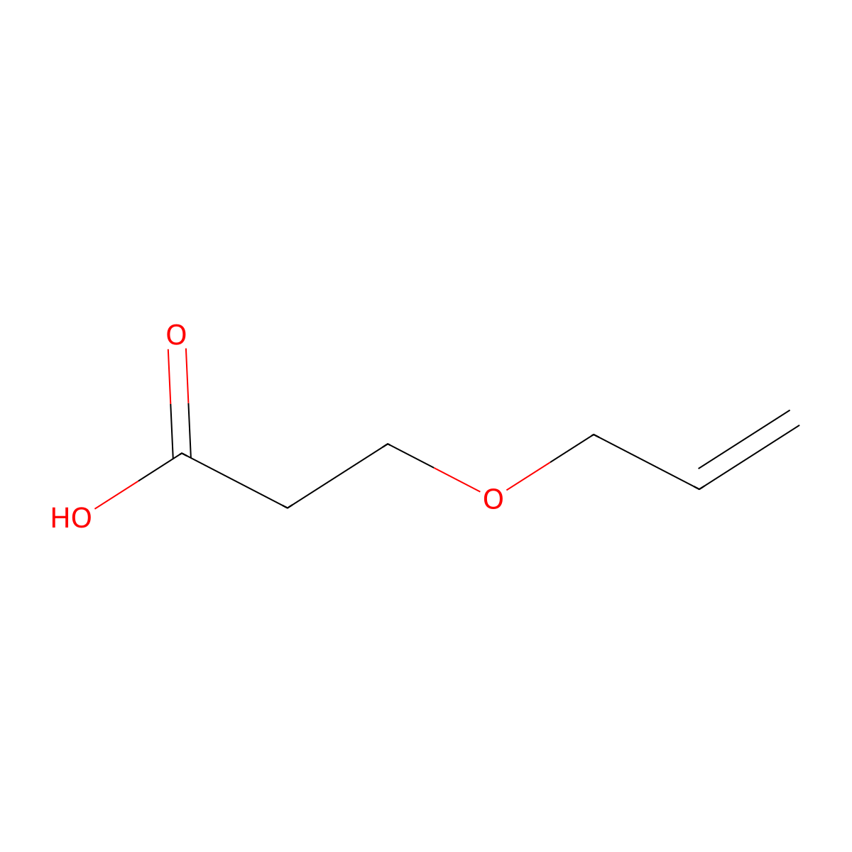 3-Allyloxypropionic Acid molecular structure, CAS 22577-15-7