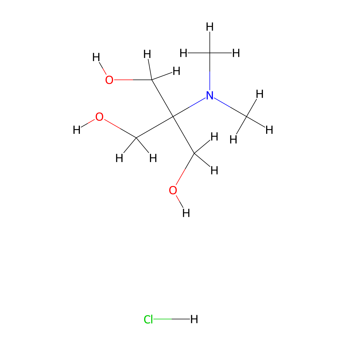2-(Dimethylamino)-2-(hydroxymethyl)propane-1,3-diolhydrochloride molecular structure, CAS 22578-93-4