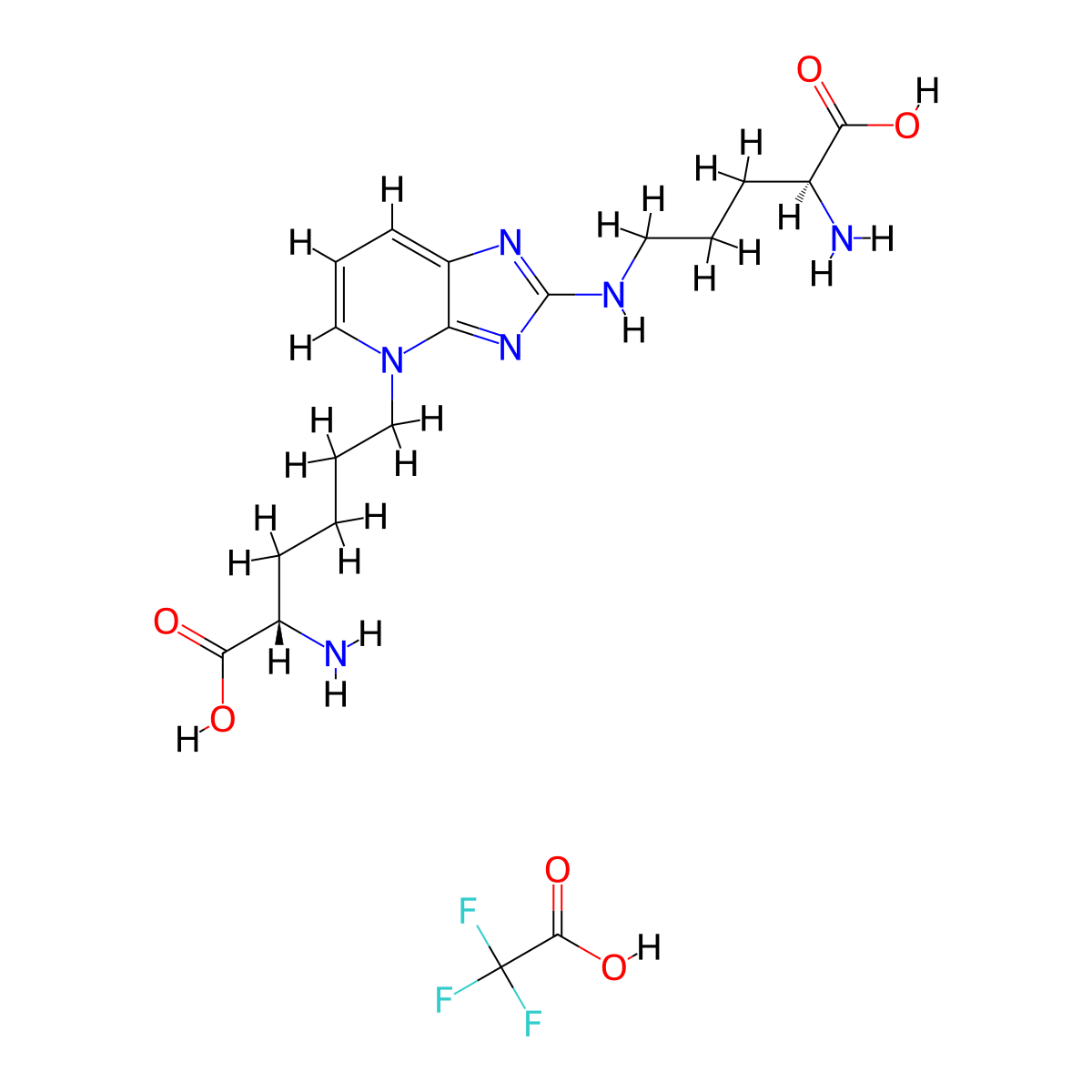 Pentosidine (trifluoroacetate salt) molecular structure, CAS 225784-09-8