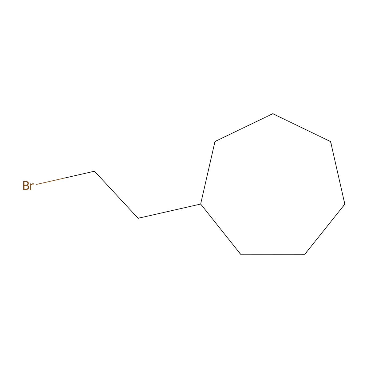(2-Bromoethyl)cycloheptane molecular structure, CAS 22579-30-2