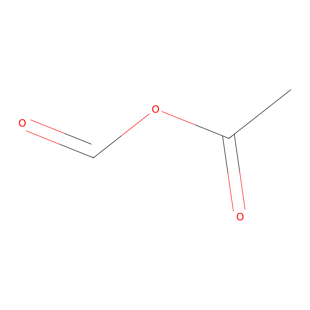Acetic-formic anhydride molecular structure, CAS 2258-42-6