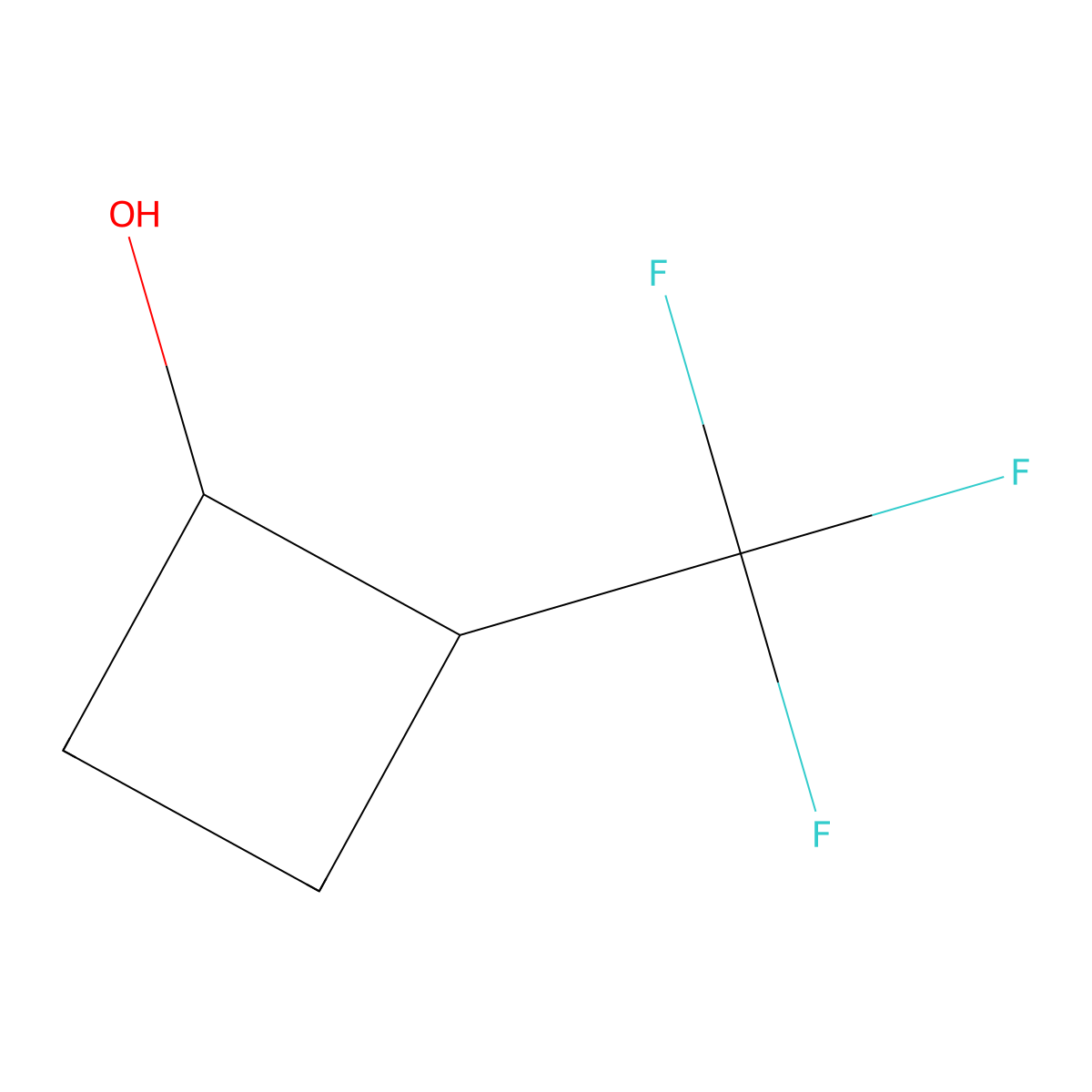 2-(Trifluoromethyl)cyclobutan-1-ol molecular structure, CAS 22581-20-0