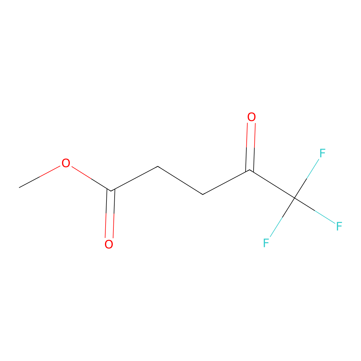 Methyl 5,5,5-trifluoro-4-oxopentanoate molecular structure, CAS 22581-31-3