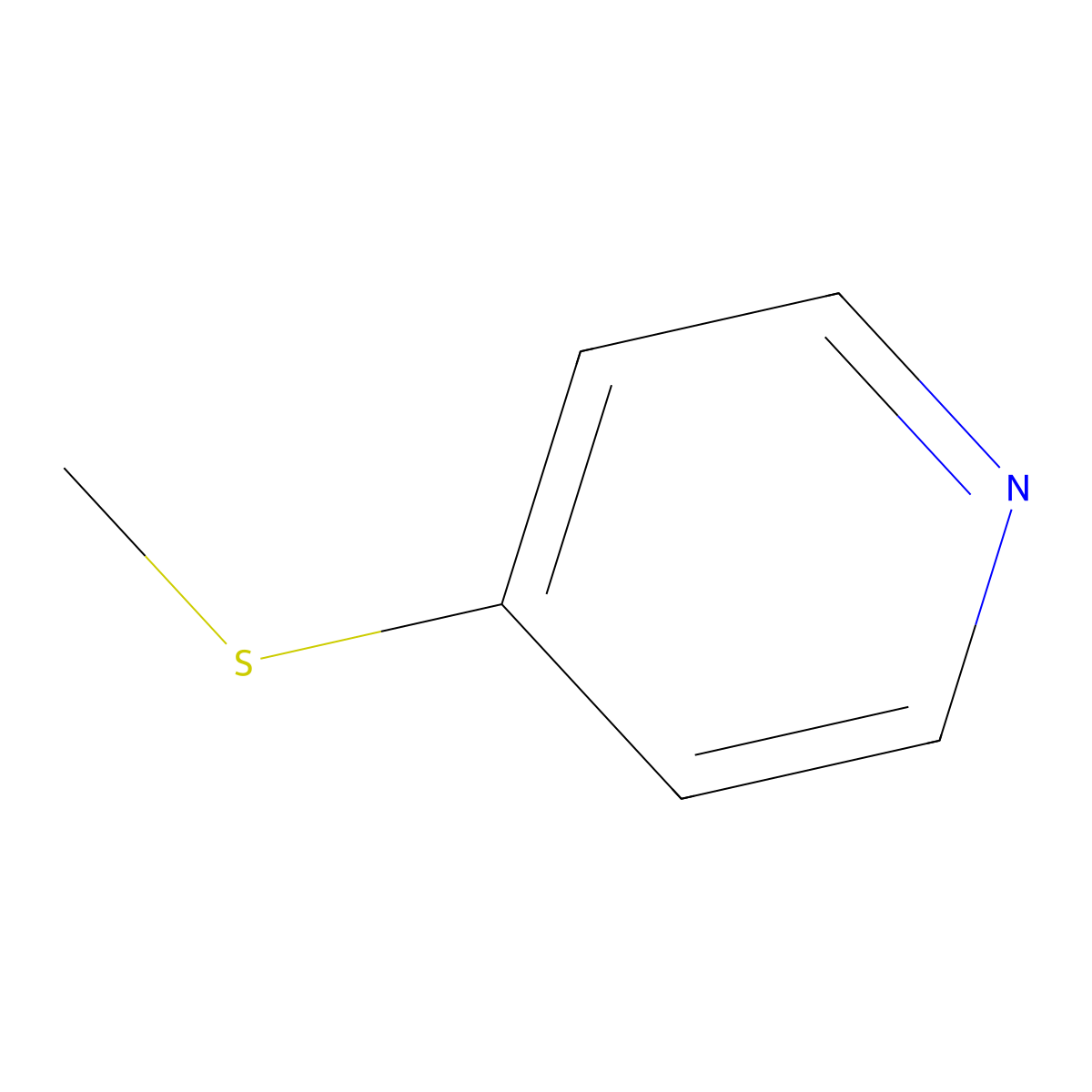 4-(Methylthio)pyridine molecular structure, CAS 22581-72-2