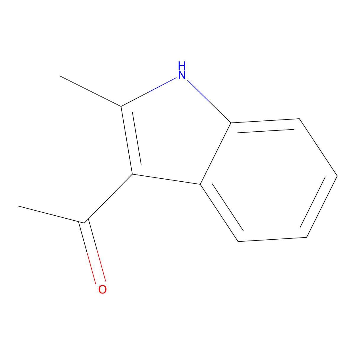 1-(2-methyl-1H-indol-3-yl)ethan-1-one molecular structure, CAS 22582-52-1